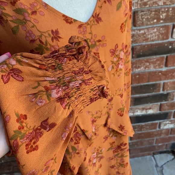 a loves a Fit & Flare Ruffle Mini Dress in Sienna - Picture 4 of 8